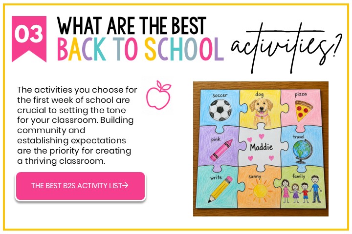 back to school activities