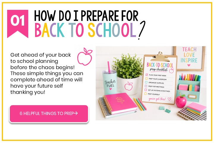 planning for back to school