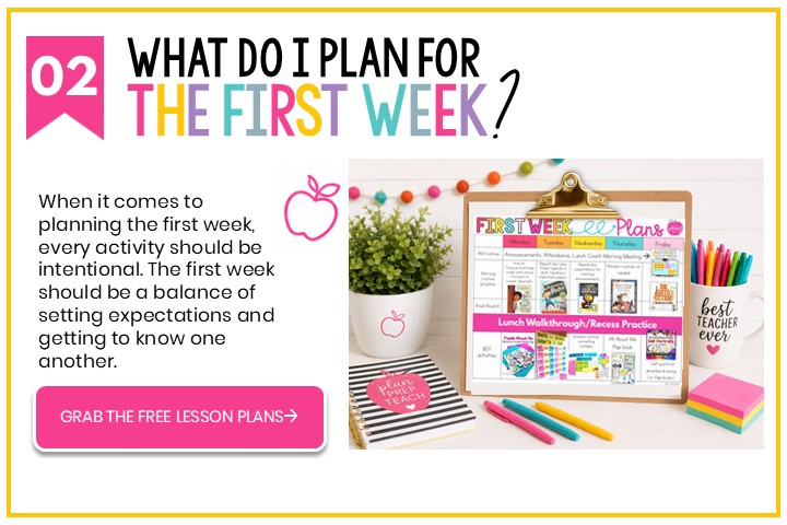back to school lesson plans