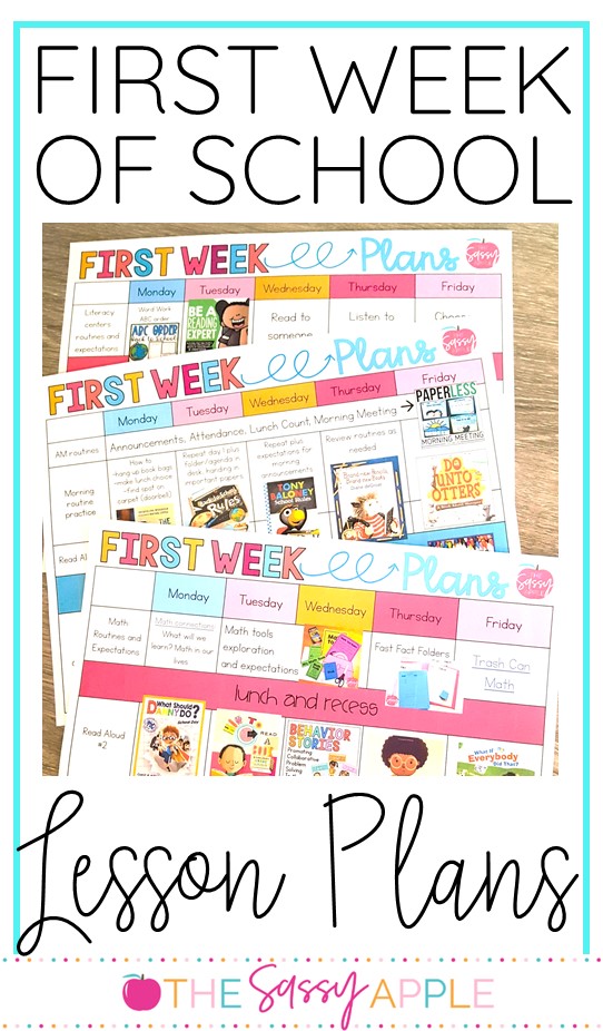 First Week of School Lesson Plans & Activities (with FREEBIES!) - The ...