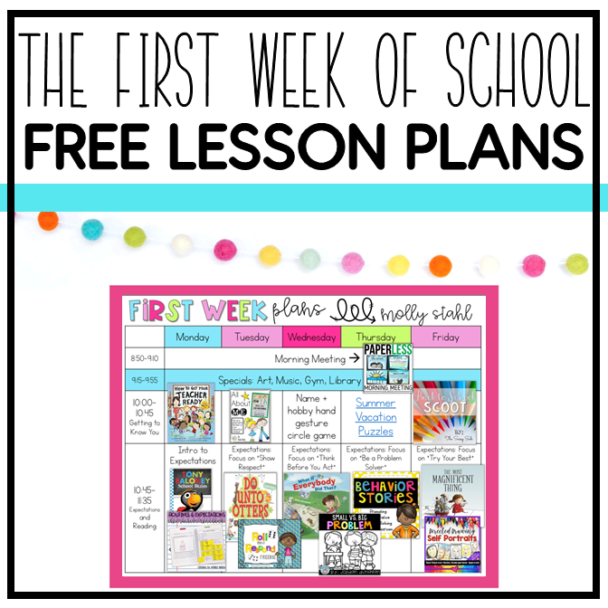 Back to School Lesson Plans (with FREE activities) - The Sassy Apple