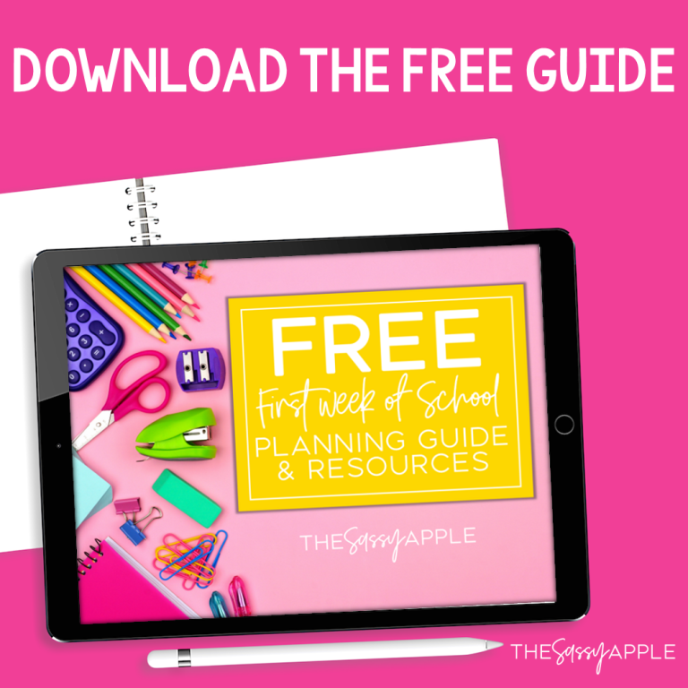 Plan Your Best First Week of School Ever - The Sassy Apple