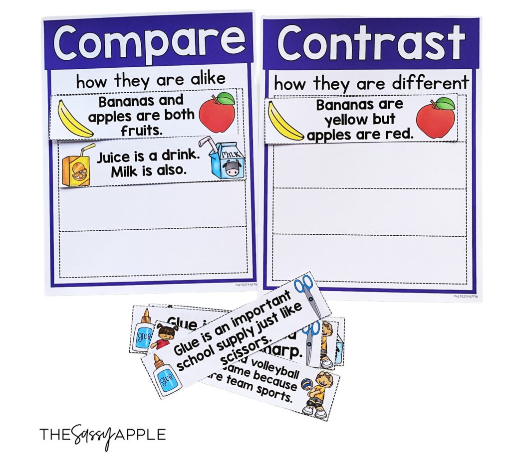 teach compare contrast activities