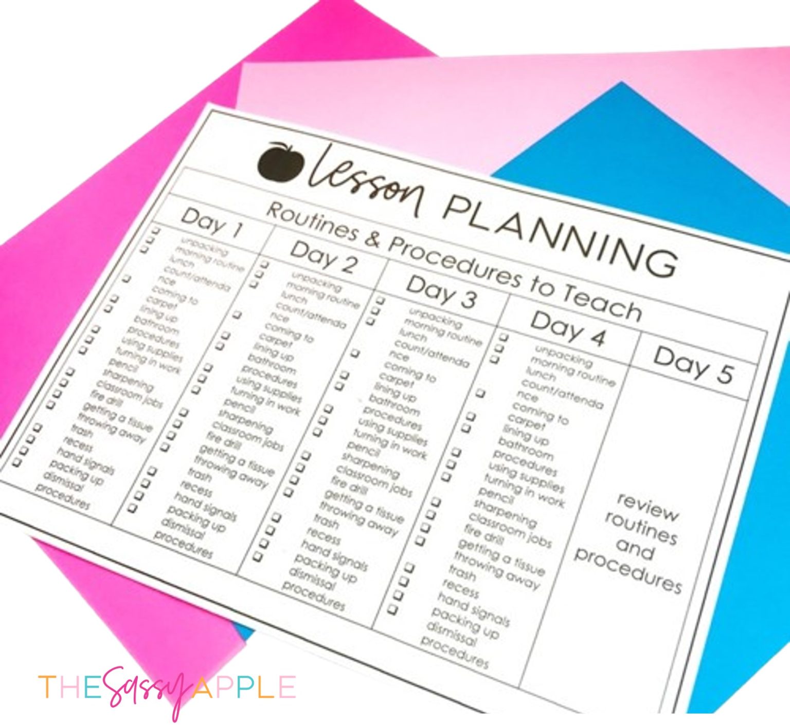 The First Day of 2nd Grade Free Downloadable Lesson Plans - The Sassy Apple