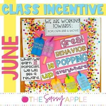 Positive Behavior Management: June Incentive Tracker *Editable*