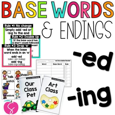 Inflectional Endings: Adding -ed and -ing to base words (verbs)