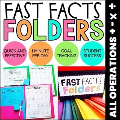 Fast Fact Folders: Addition, Subtraction, Multiplication, Division Fact Fluency