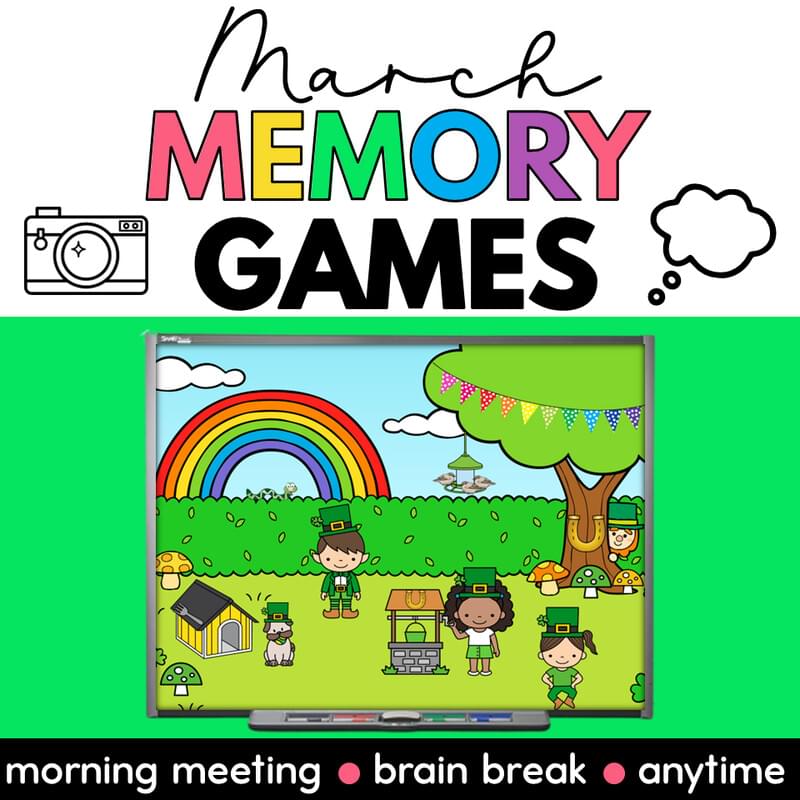 March Memory Games Morning Meeting Activities Brain Breaks