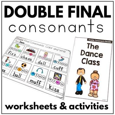 Double Consonants Activities Bonus Letter Practice FLOSS Rule Worksheets
